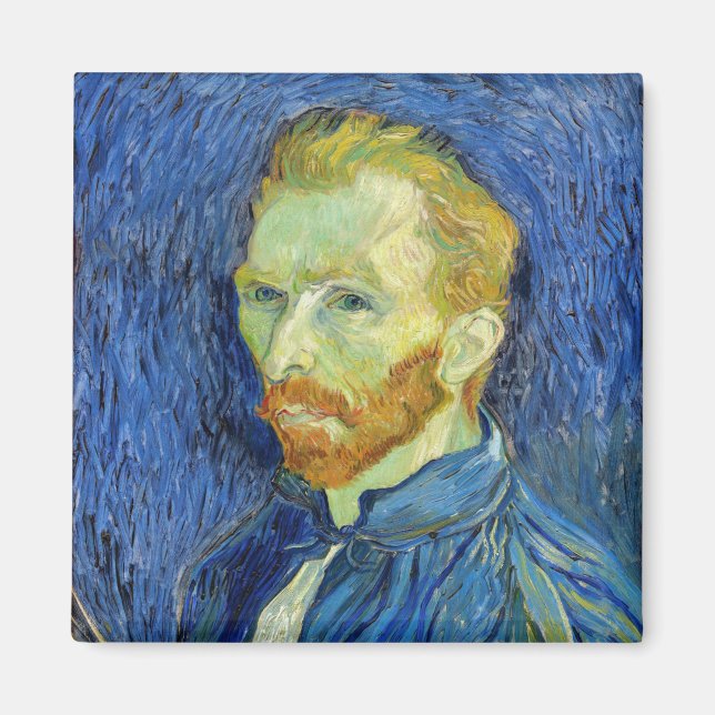 Vincent van Gogh - Selbstportrait mit Palette Magnet (Vorne)