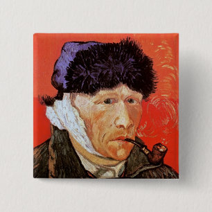 Vincent Van Gogh - Selbstportrait mit verbanntem O Button