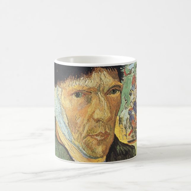 Vincent van Gogh - Selbstportrait mit verbanntem O Kaffeetasse (Mittel)