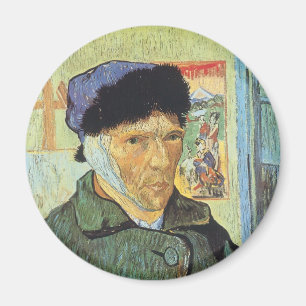 Vincent van Gogh - Selbstportrait mit verbanntem O Magnet