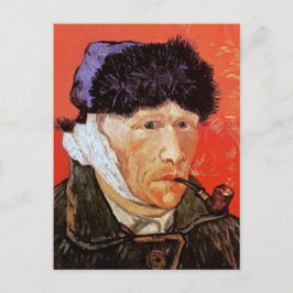 Vincent Van Gogh - Selbstportrait mit verbanntem O Postkarte