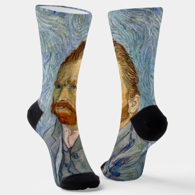 Vincent Van Gogh - Selbstportrait Socken (Gewinkelt)
