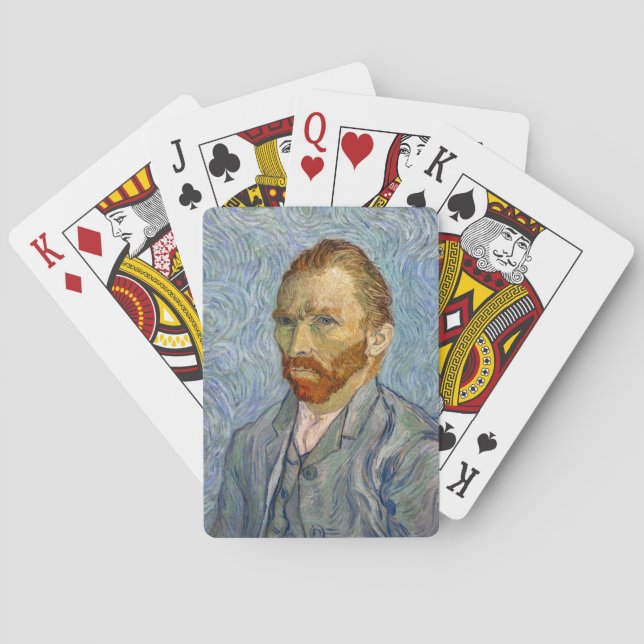 Vincent Van Gogh - Selbstportrait Spielkarten (Rückseite)