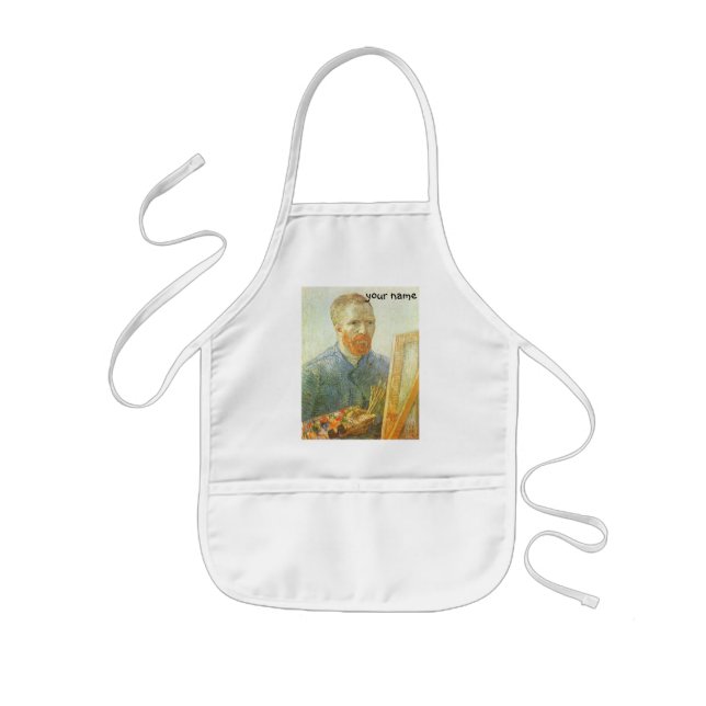 Vincent van Gogh - Selbstportrait vor Easel Kinderschürze (Vorne)