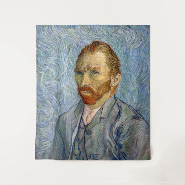 Vincent Van Gogh - Selbstportrait Wandteppich (Vorderseite)