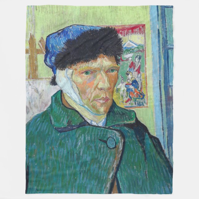 Vincent van Gogh - Selbstporträt mit bandagiertem  Fleecedecke (Vorderseite)
