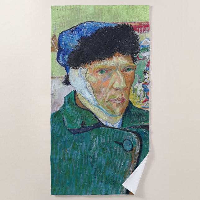 Vincent van Gogh - Selbstporträt mit bandagiertem  Strandtuch (Vorderseite)