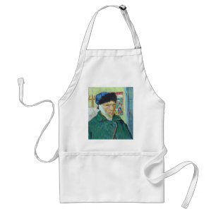 Vincent van Gogh-Selbstporträt mit dem verbundene Schürze