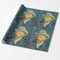 Vincent Van Gogh Selbstporträt mit grauem Filtrier