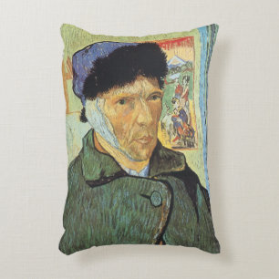 Vincent van Gogh - Selbstporträt mit verbundenem O Dekokissen