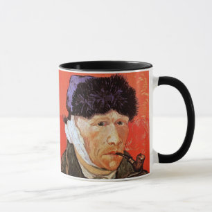 Vincent Van Gogh - Selbstporträt mit verbundenem O Tasse