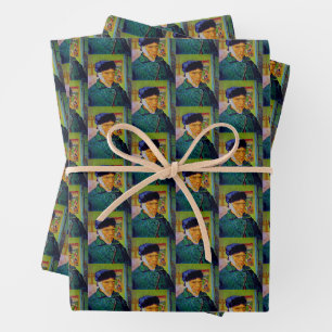Vincent van Gogh Selbstporträt mit verbundenem Ohr Geschenkpapier Set