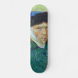 Vincent van Gogh - Selbstporträt mit verbundener O Skateboard