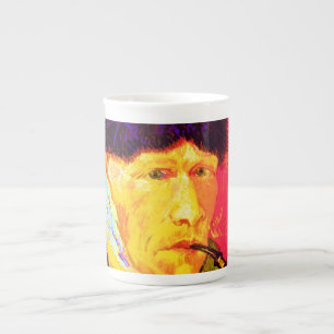 Vincent Van Gogh - Selbstporträt Verband Pop Art Prozellantasse