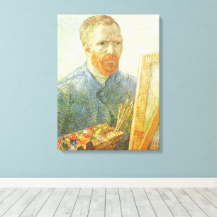 Vincent van Gogh - Selbstporträt vor der Staffelei Leinwanddruck