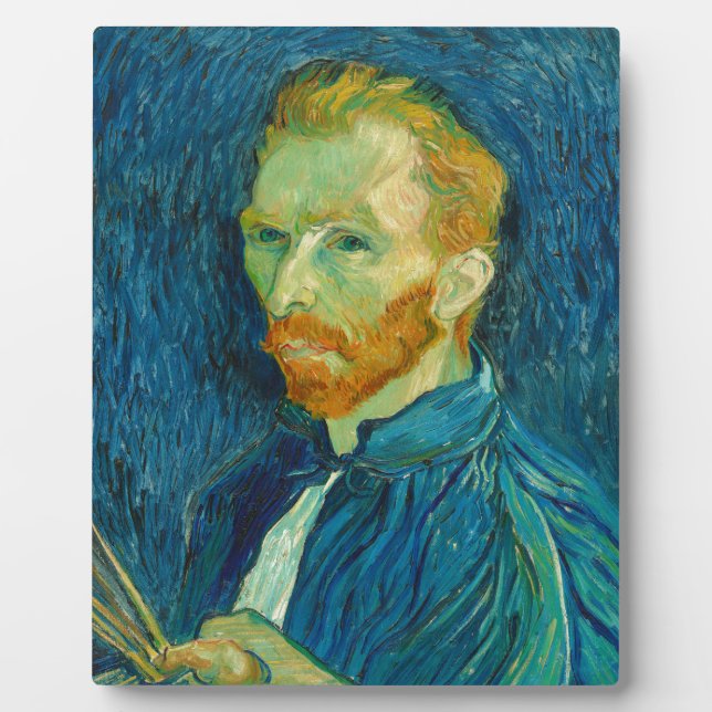 Vincent van Gogh Self Portrait 1889 Painting Fotoplatte (Vorderseite)