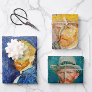 Vincent Van Gogh Self-Portrait Geschenkpapier Set