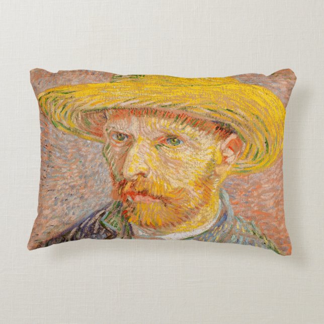Vincent Van Gogh Self Portrait impressionistisch F Dekokissen (Rückseite)
