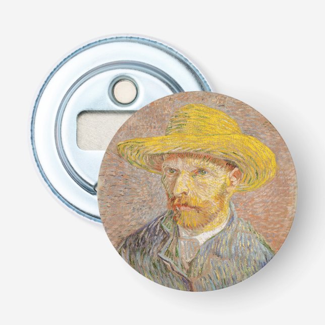 Vincent Van Gogh Self Portrait impressionistisch F Flaschenöffner (Vorderseite)