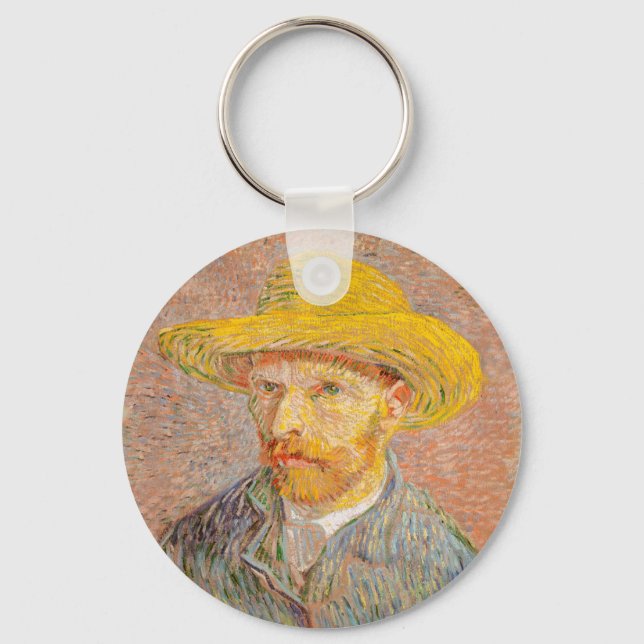 Vincent Van Gogh Self Portrait impressionistisch F Schlüsselanhänger (Vorderseite)