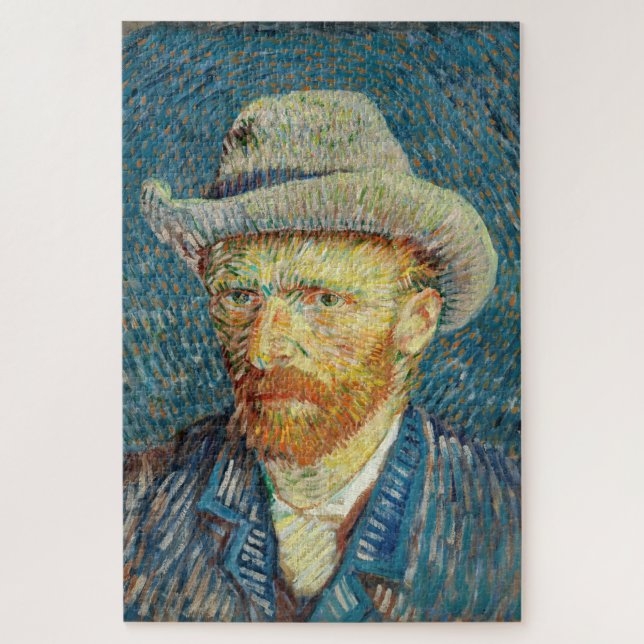Vincent Van Gogh Self Portrait mit Gray Felt Hat (Vertikal)