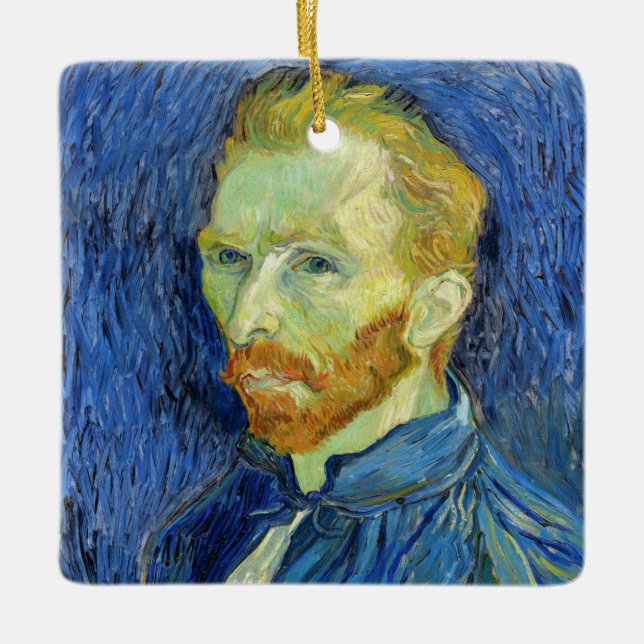Vincent van Gogh - Self Portrait with Palette Keramikornament (Vorderseite)