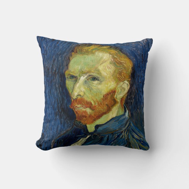 Vincent Van Gogh Self Portrait With Vorlage Kissen (Vorderseite)