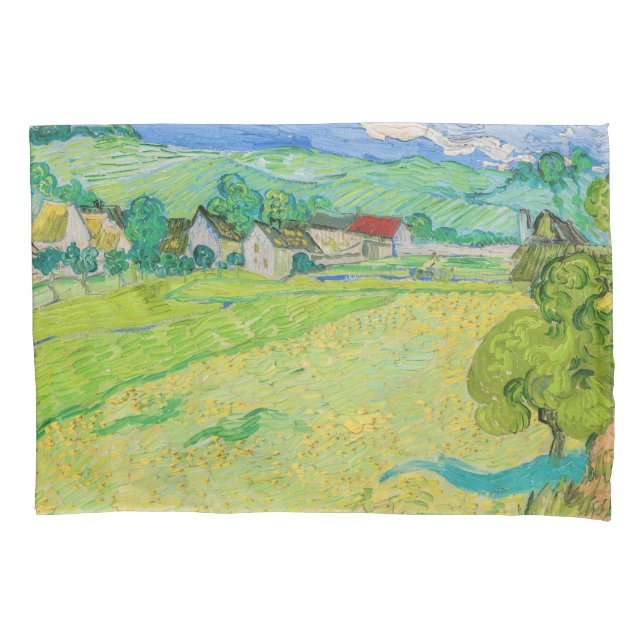 Vincent van Gogh - Sicht auf die Vessenots bei Auv Kissenbezug (Vorderseite)
