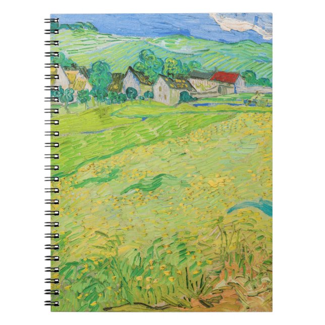 Vincent van Gogh - Sicht auf die Vessenots bei Auv Notizblock (Vorderseite)