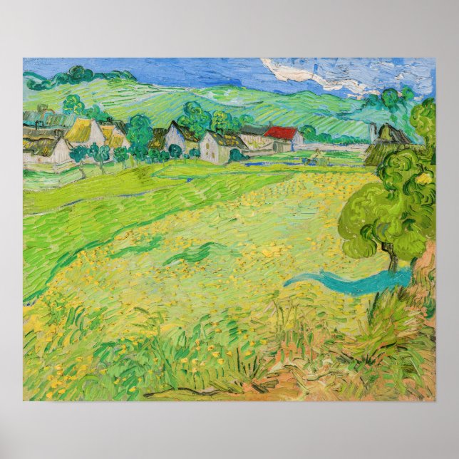 Vincent van Gogh - Sicht auf die Vessenots bei Auv Poster (Vorne)