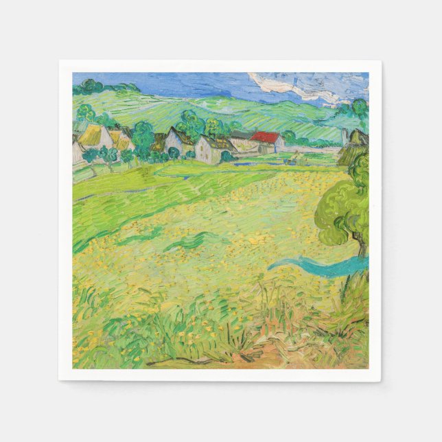Vincent van Gogh - Sicht auf die Vessenots bei Auv Serviette (Vorderseite)