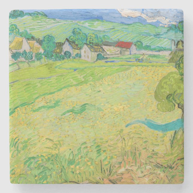 Vincent van Gogh - Sicht auf die Vessenots bei Auv Steinuntersetzer (Vorderseite)