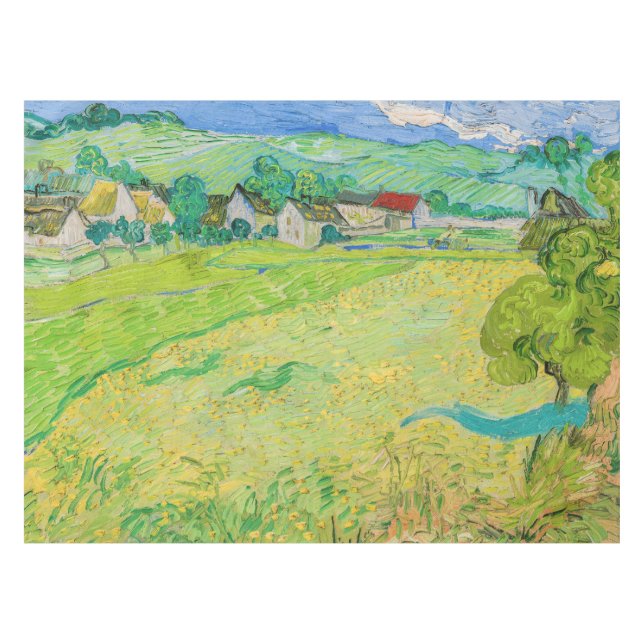Vincent van Gogh - Sicht auf die Vessenots bei Auv Tischdecke (Vorderseite (Horizontal))