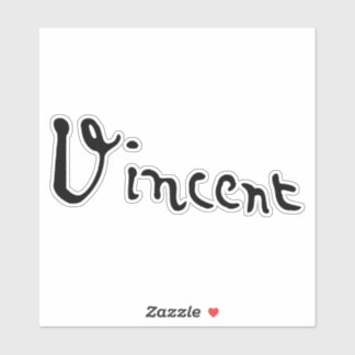 Vincent Van Gogh Signature Aufkleber