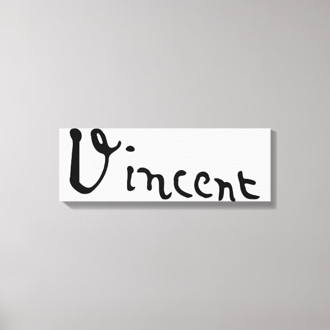 Vincent Van Gogh Signature Leinwanddruck (Vorderseite)