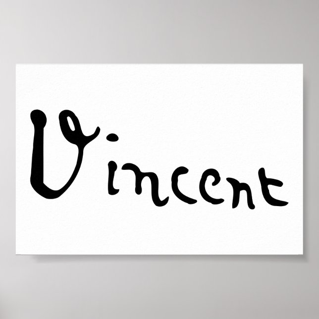 Vincent Van Gogh Signature Poster (Vorne)