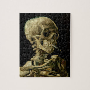 Vincent Van Gogh Skeleton mit einer brennenden Zig
