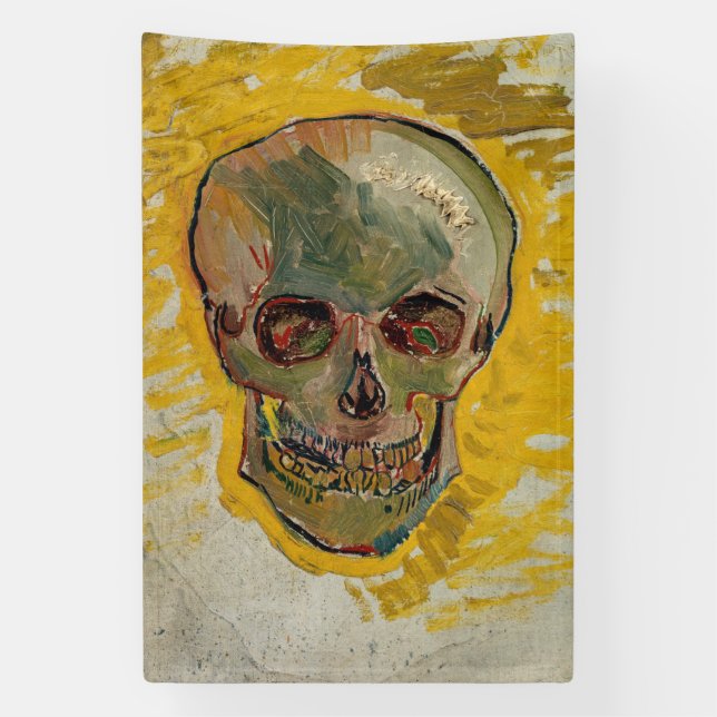 Vincent van Gogh - Skull 1887 #2 Banner (Vertikal)