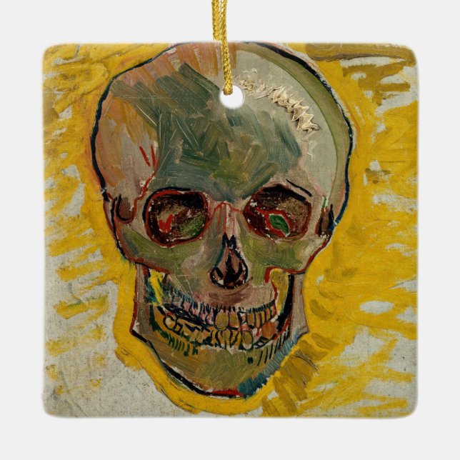 Vincent van Gogh - Skull 1887 #2 Keramikornament (Vorderseite)