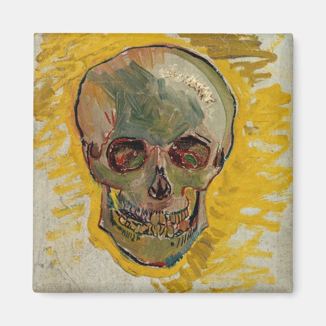 Vincent van Gogh - Skull 1887 #2 Magnet (Vorne)