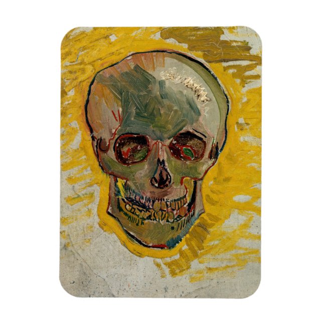 Vincent van Gogh - Skull 1887 #2 Magnet (Vertikal)