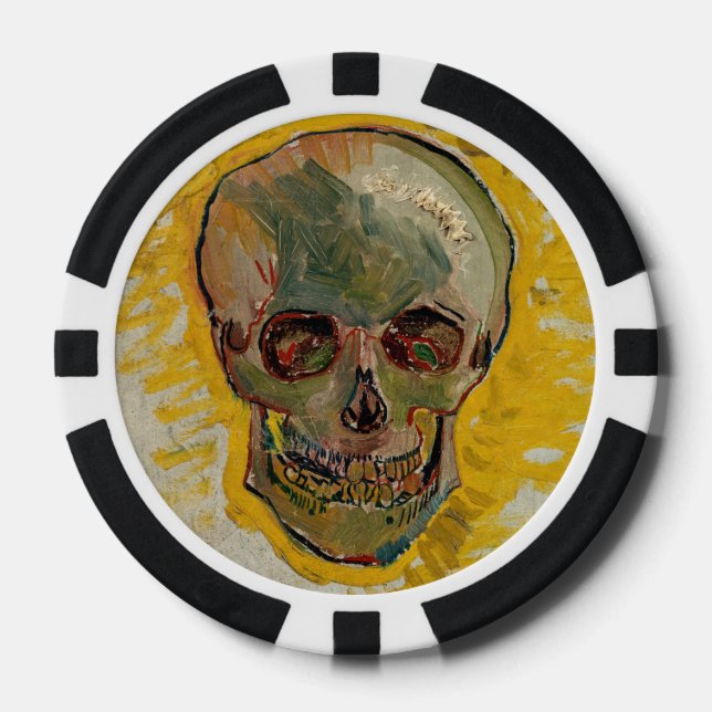 Vincent van Gogh - Skull 1887 #2 Pokerchips (Vorderseite)
