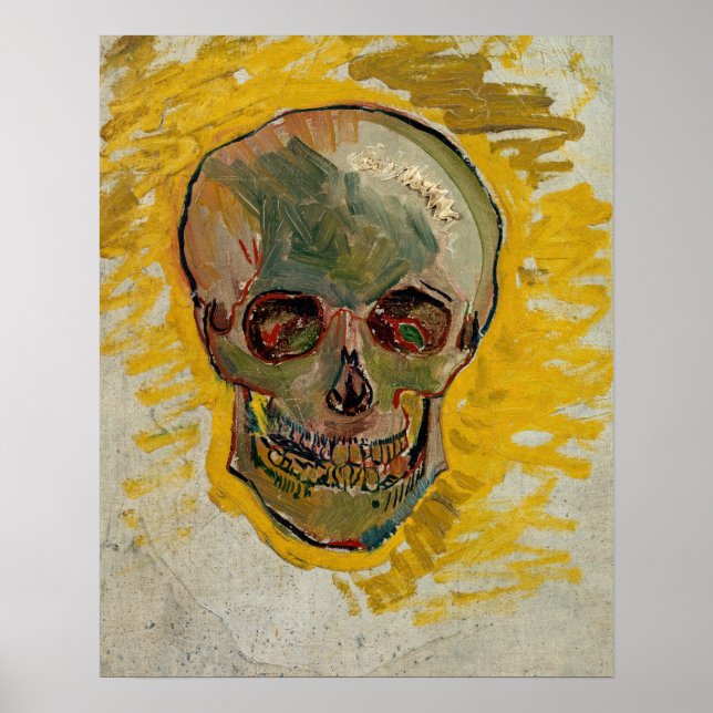 Vincent van Gogh - Skull 1887 #2 Poster (Vorne)