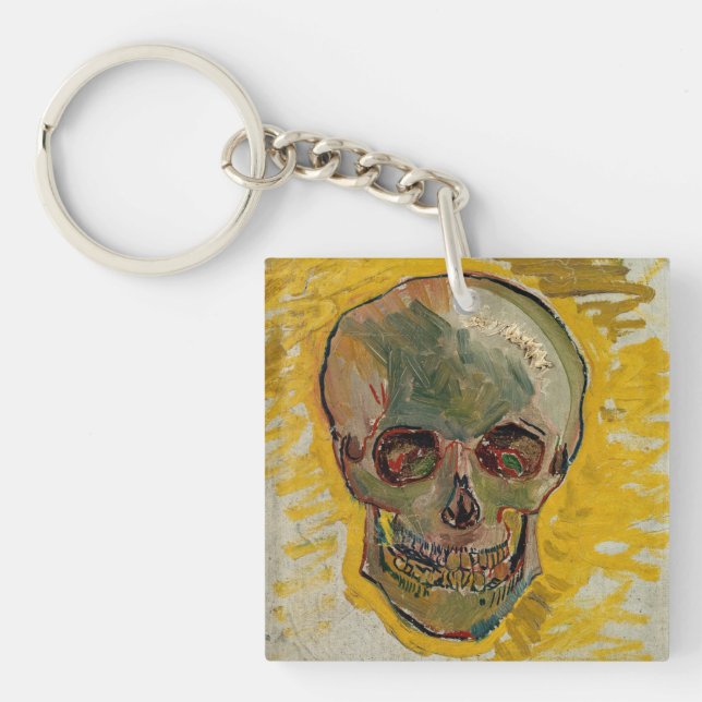 Vincent van Gogh - Skull 1887 #2 Schlüsselanhänger (Vorderseite)