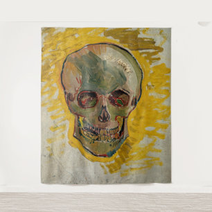 Vincent van Gogh - Skull 1887 #2 Wandteppich