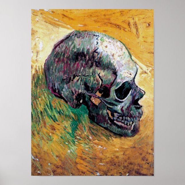 Vincent Van Gogh - Skull In Profile - Fine Art Poster (Vorne)