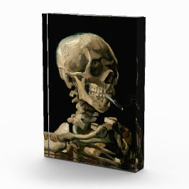 Vincent van Gogh - Skull mit brennender Zigarette Fotoblock