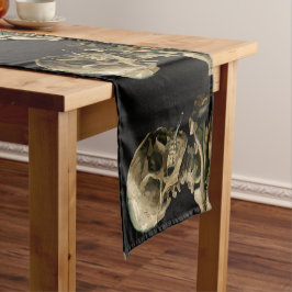 Vincent van Gogh - Skull mit brennender Zigarette Kurzer Tischläufer