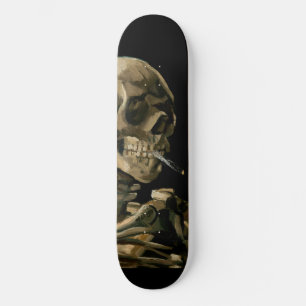 Vincent van Gogh - Skull mit brennender Zigarette Skateboard