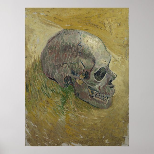 Vincent van Gogh Skull Profil Galerie HD Kunst Poster (Vorne)